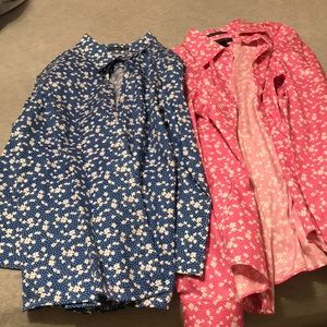Pack of two lands’ end shirts size 6p
